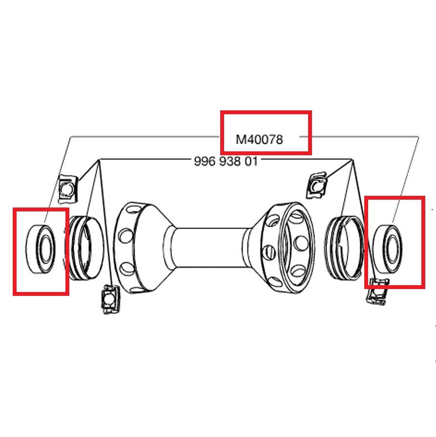 Mavic 6901 etupyörän laakeri