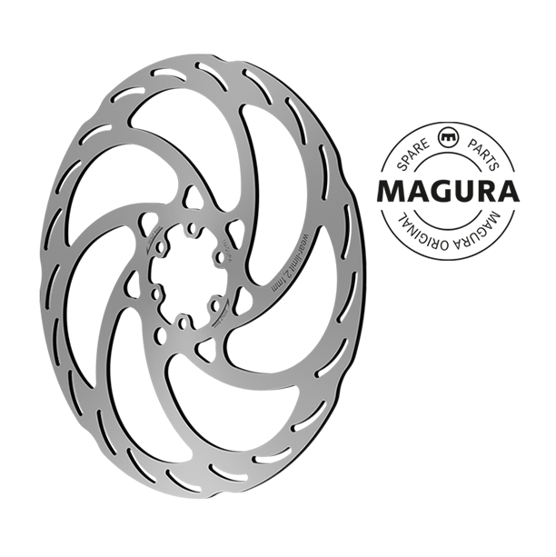 MAGURA MDR-S 2.5mm 6 reikäinen levy hopea