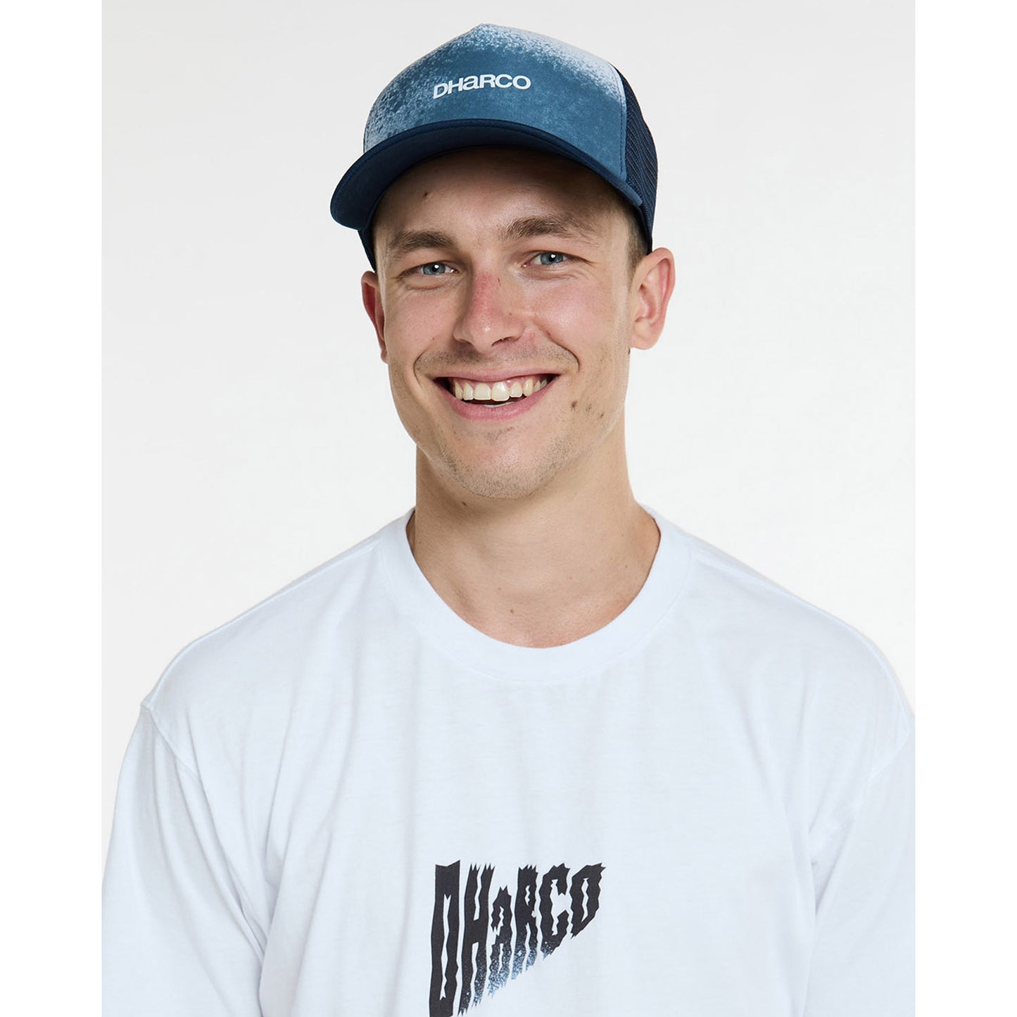DHARCO CURVED PEAK TRUCKER NU WAVE lippis sininen