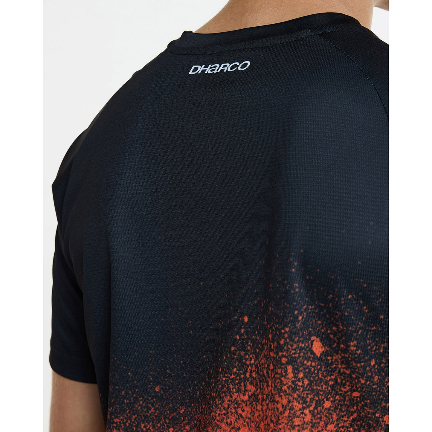DHARCO BLACK SNAKE lyhythihainen trikoo musta/oranssi