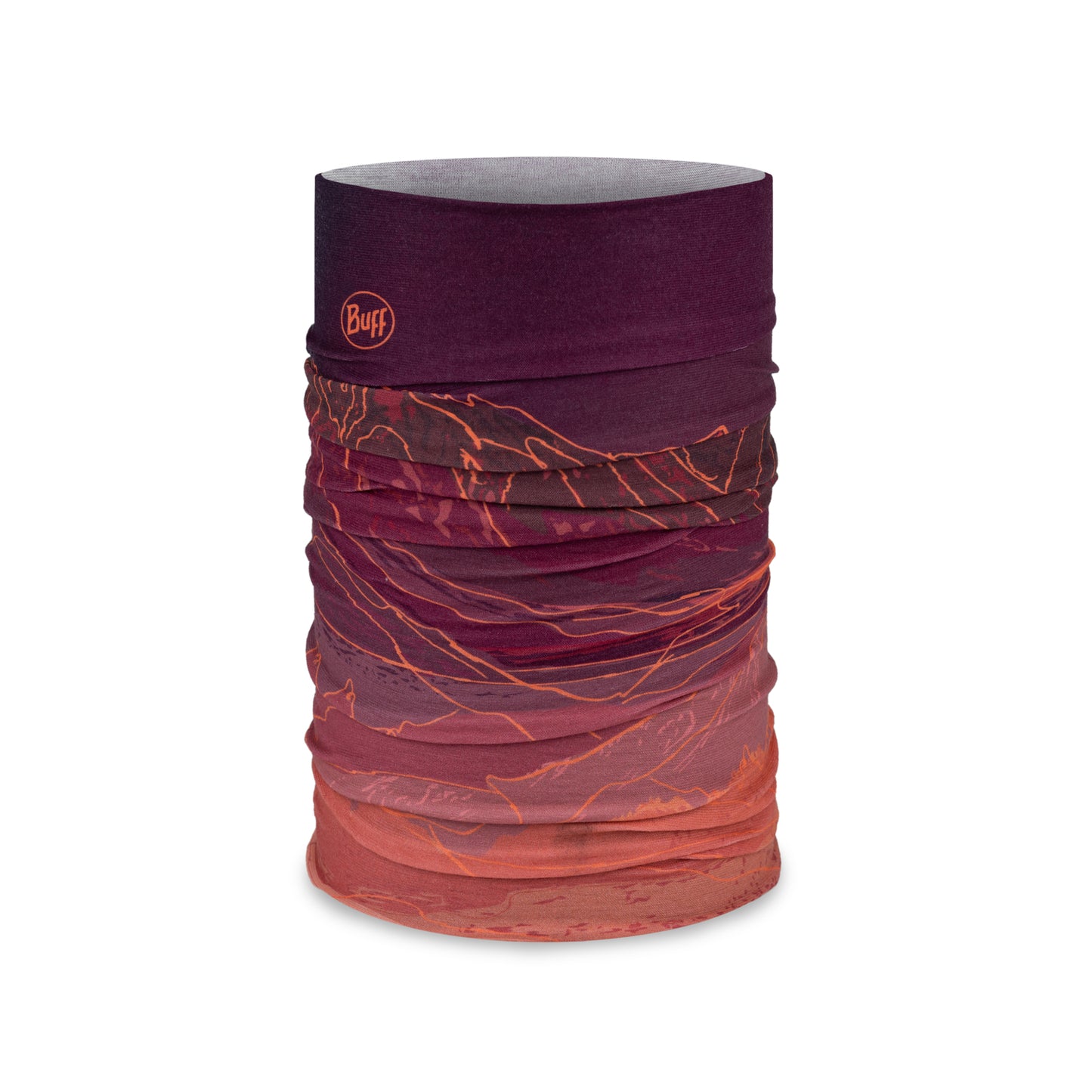 BUFF ORIGINAL ECOSTRETCH Unal Bordeaux/oranssi kaulakoru