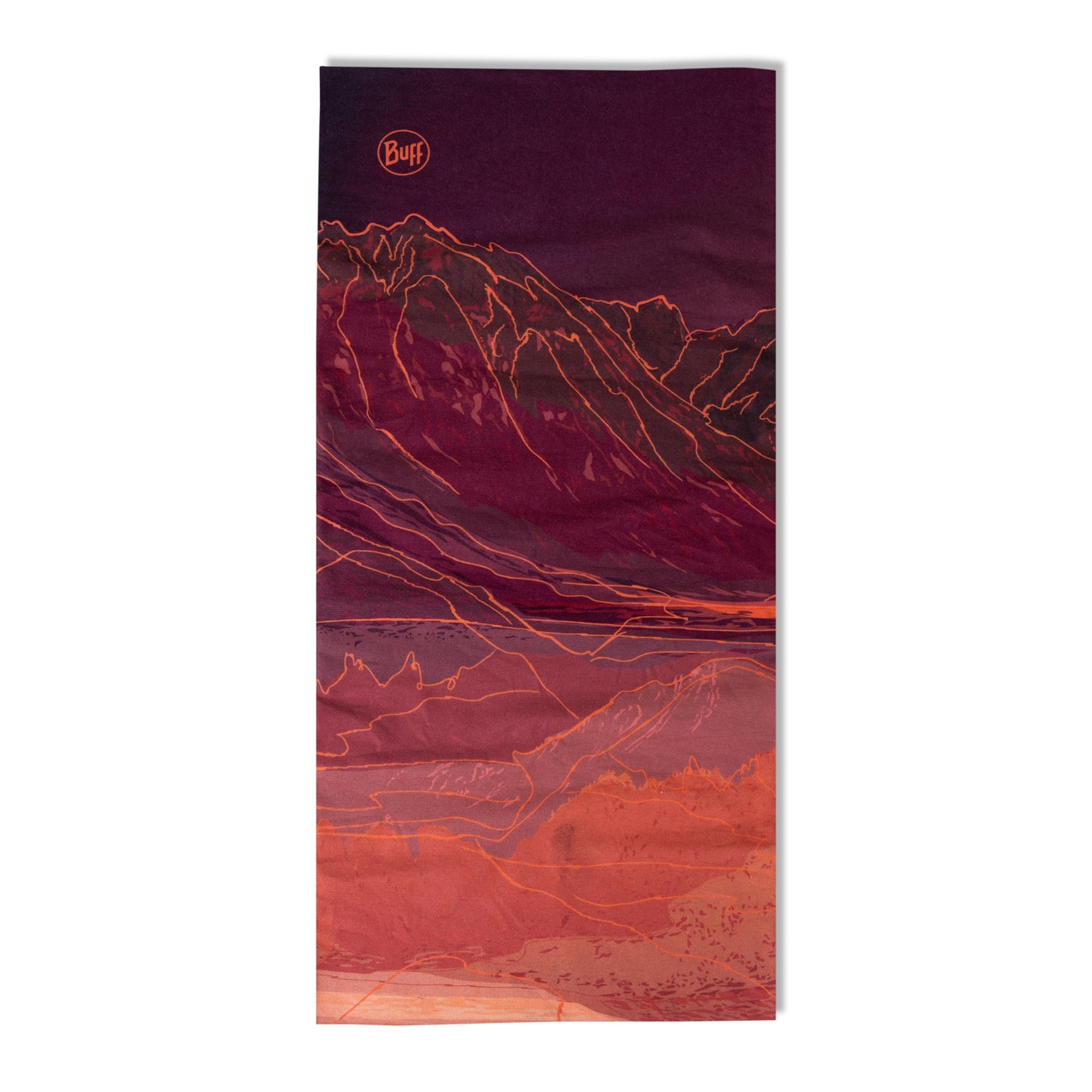 BUFF ORIGINAL ECOSTRETCH Unal Bordeaux/oranssi kaulakoru