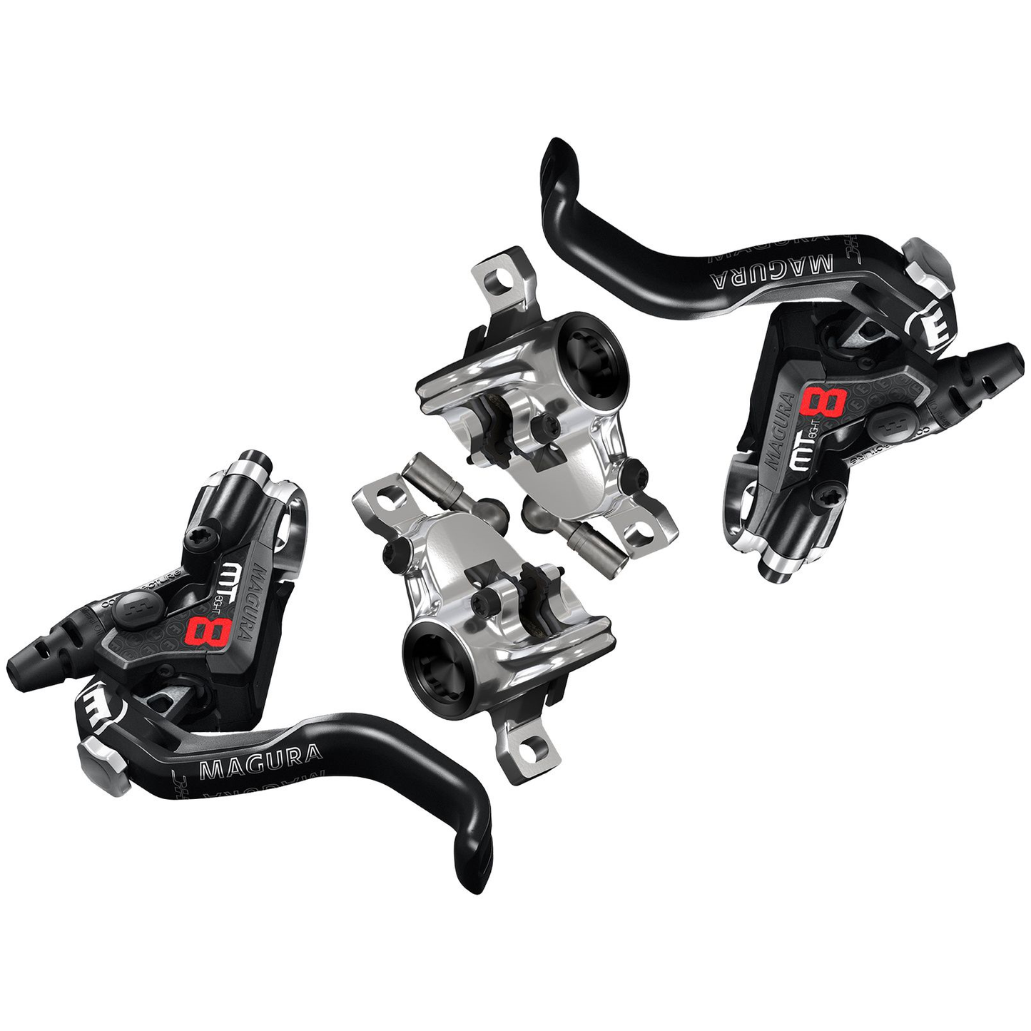 Pari MAGURA MT8 PRO Discless -jarruja musta/hopea