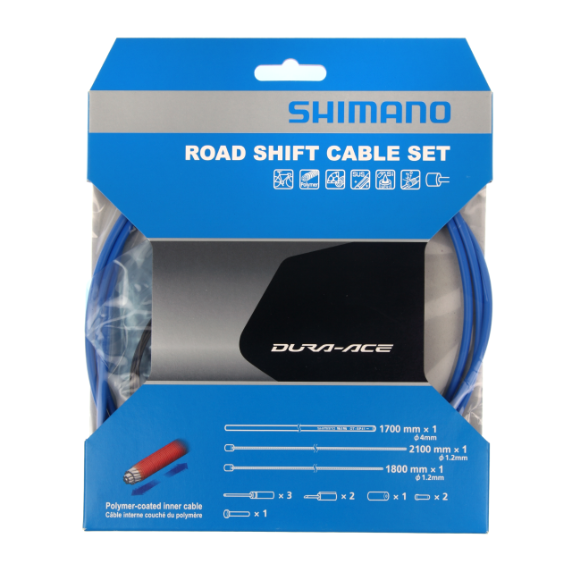 SHIMANO DURA-ACE 9000 Polymeerinen sininen vaijeri- ja letkusarja SHIMANO DURA-ACE 9000 Polymeerinen sininen vaijeri- ja letkusarja