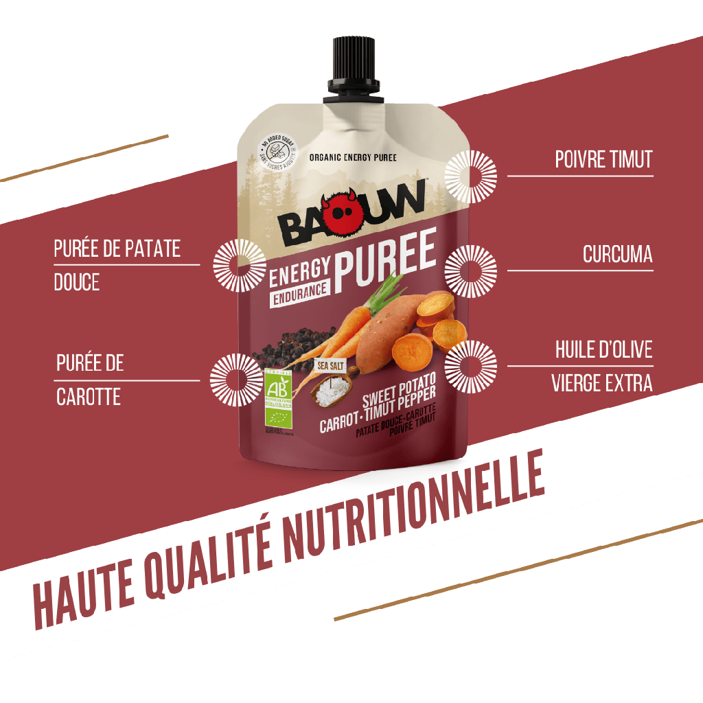 BAOUW Luomu Energiasose Suolainen resepti Bataatti/Porkkana/Paprika (90g)