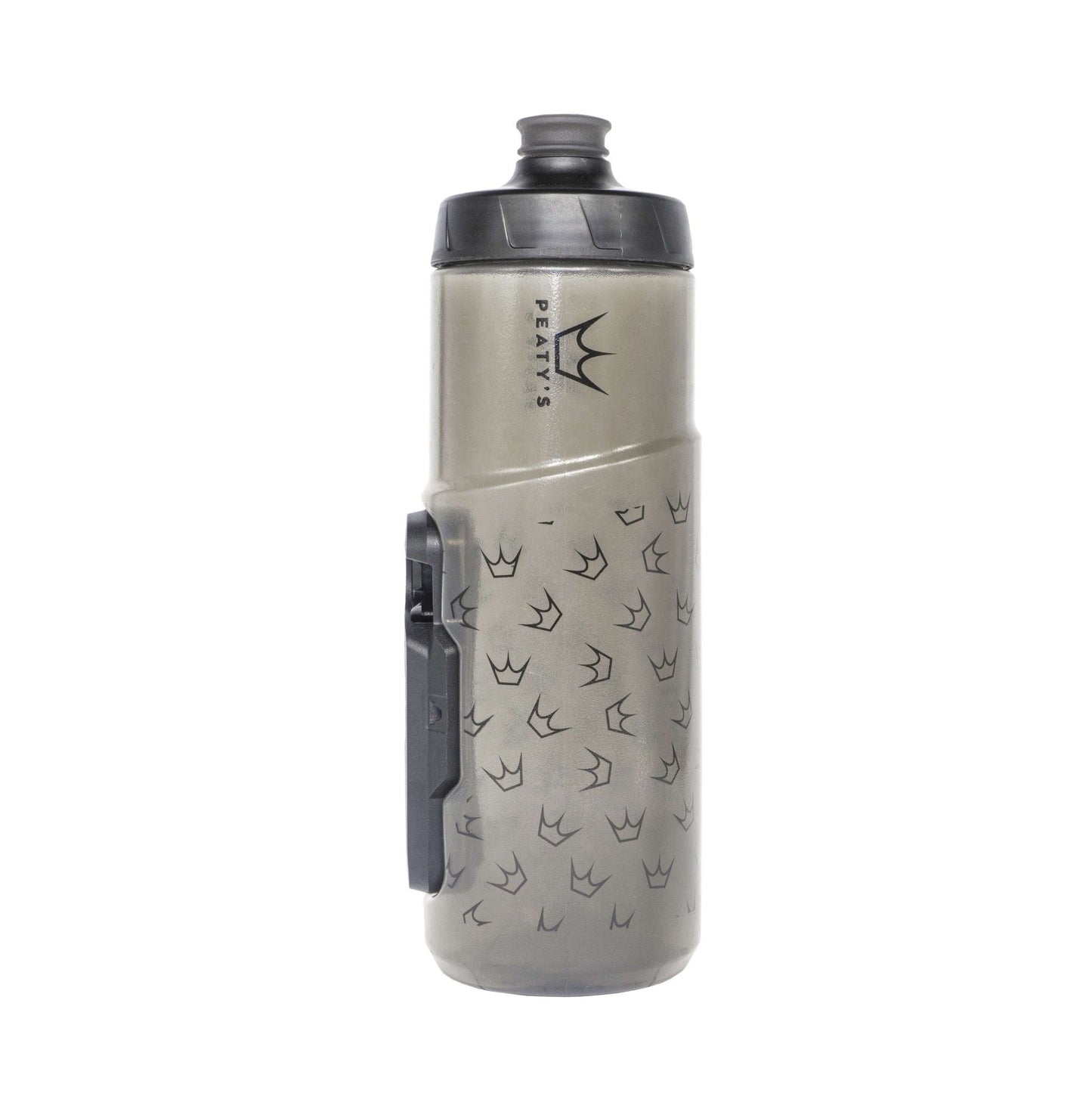 PEATY'S X FIDLOCK Logopullo ja pullonpidinsarja (600ml) läpinäkyvä