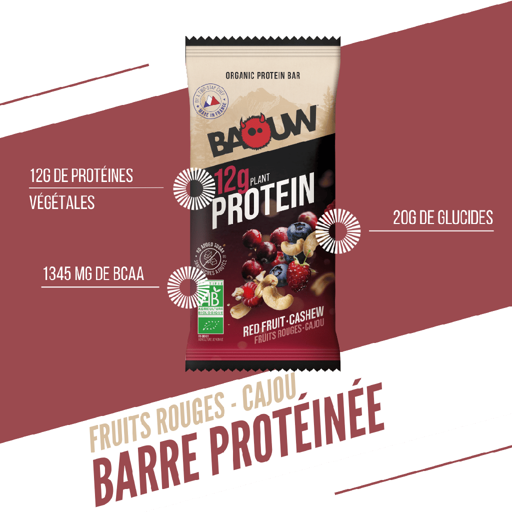 BAOUW ORGANIC EXTRA Red Fruits/Cashew proteiinipatukka (50g)