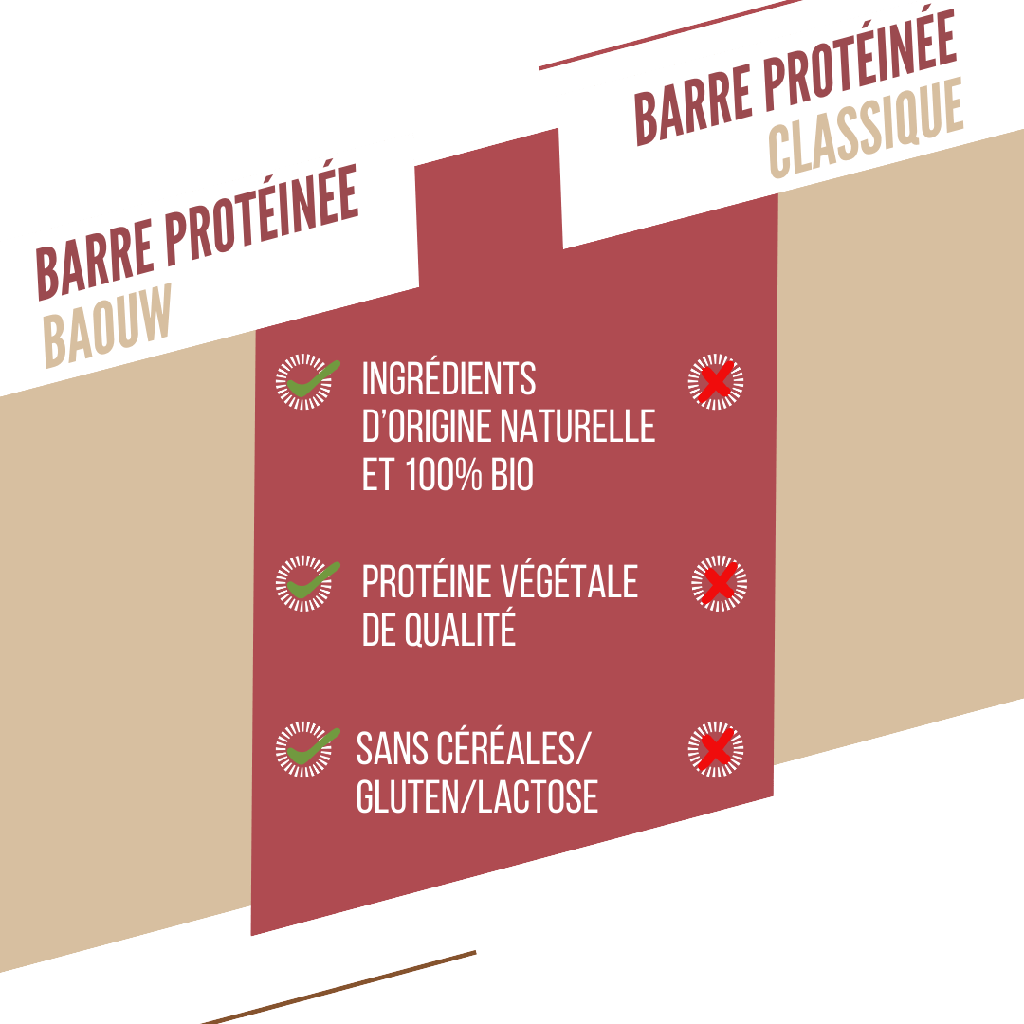 BAOUW ORGANIC EXTRA Red Fruits/Cashew proteiinipatukka (50g)