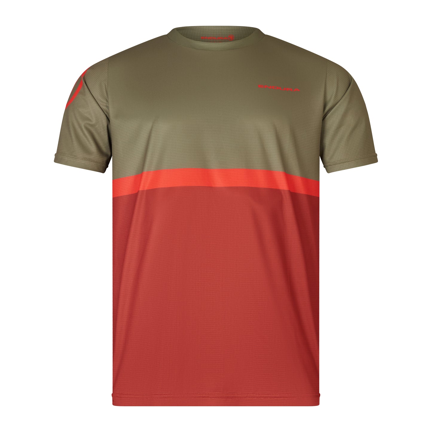 ENDURA SINGLETRACK CORE TEE II lyhythihainen trikoo Khaki/Punainen 2025