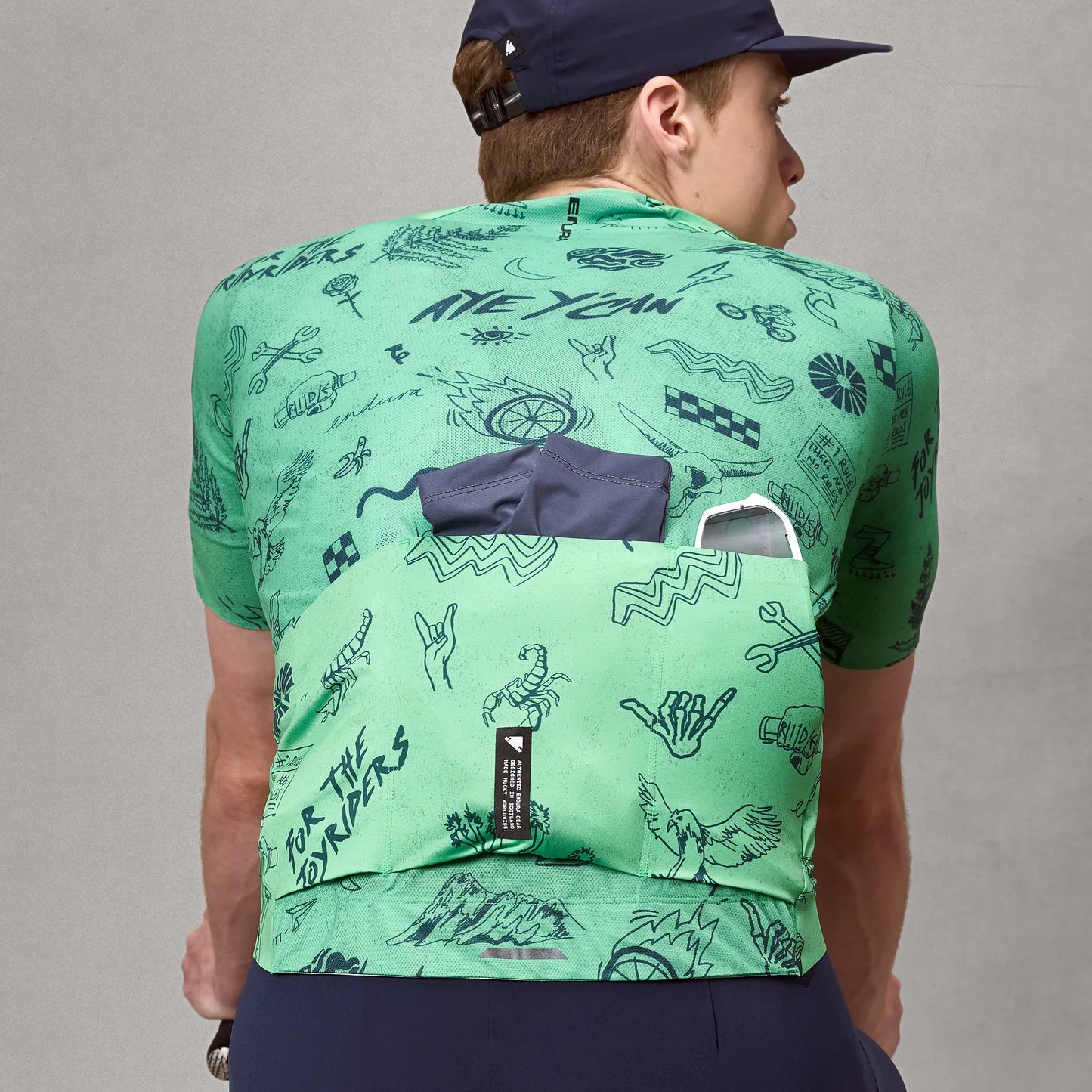 ENDURA PRO SL PRINT lyhythihainen trikoo vihreä