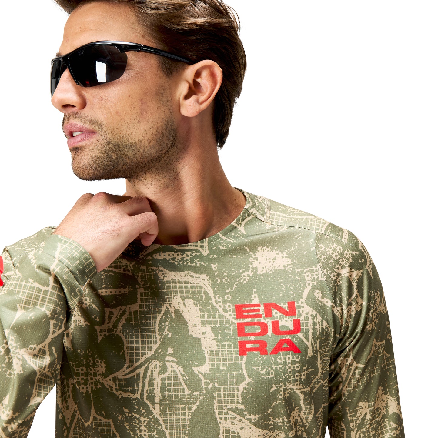 ENDURA LTD PRINTED pitkähihainen Camo Jersey Khaki 2025
