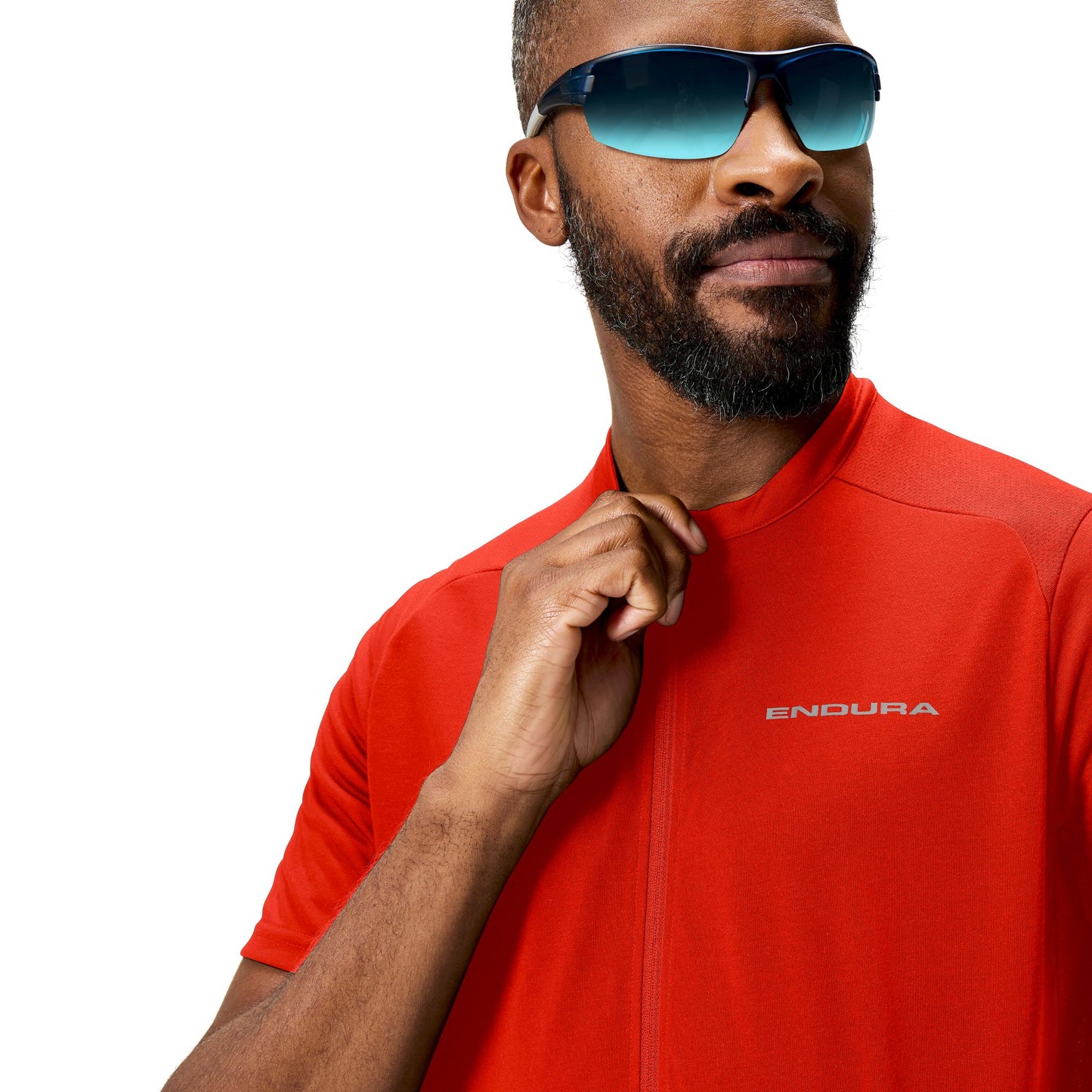 ENDURA LOOP ZIPPED lyhythihainen trikoo punainen 2025