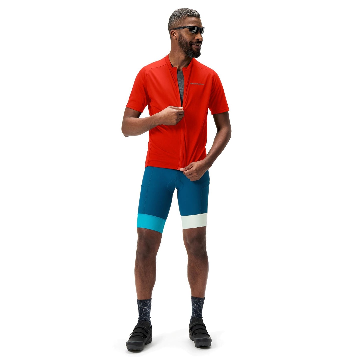 ENDURA LOOP ZIPPED lyhythihainen trikoo punainen 2025
