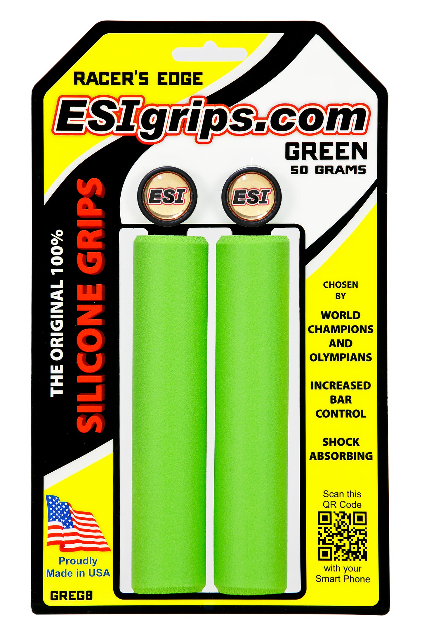 ESI RACER'S EDGE 130 mm kahvat Vihreä