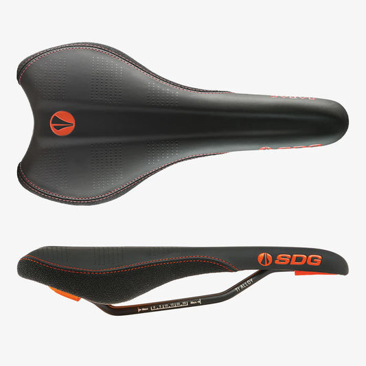 SDG RADAR MTN Rails Titanium-Aluminium Satula Musta/Oranssi