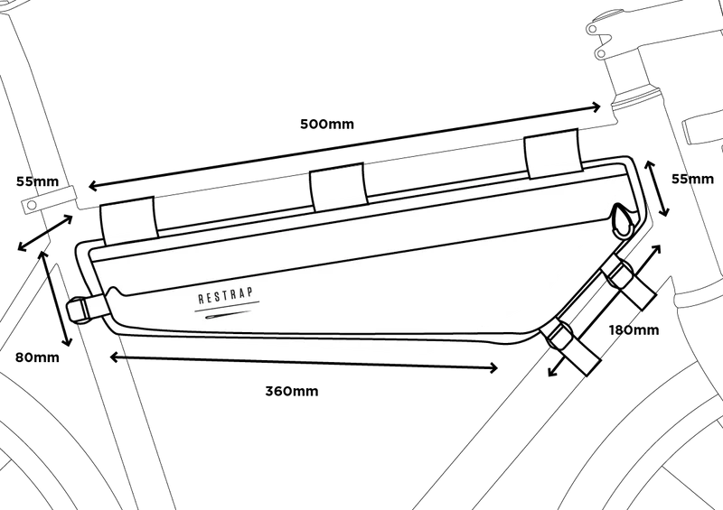 RESTRAP RACE RUNKOPUSSI LARGE 4.5L Musta