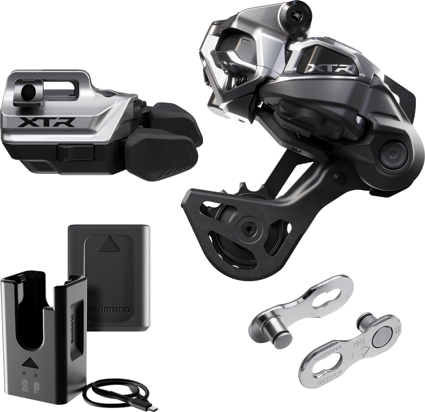 SHIMANO XTR Di2 Wireless M9250-GS päivityssarja keskikokoinen häkki vipukiinnityslaite