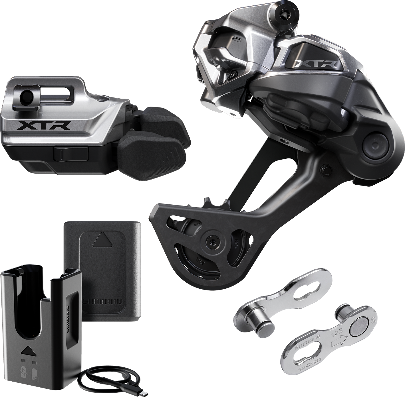 SHIMANO XTR Di2 Wireless M9250-SGS päivityssarja, pitkä häkki, vipusarja (Long Cage)