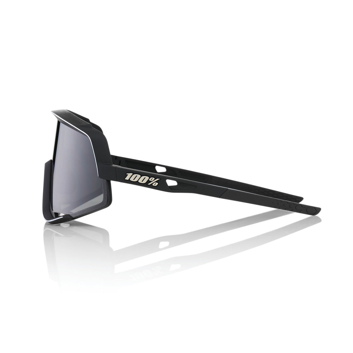 Silmälasit 100% GLENDALE Soft Tact Black Smoke -lasit musta savulinssi