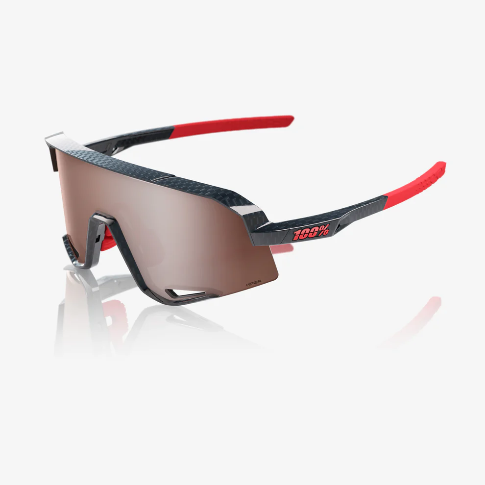 100% SLENDALE Musta Carbon Hiper peili hopea lasit