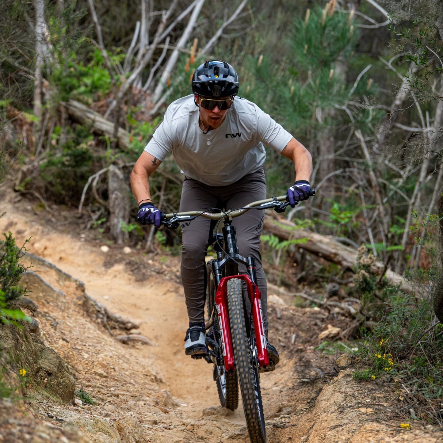 NORTHWAVE XTRAIL lyhythihainen Jersey harmaa
