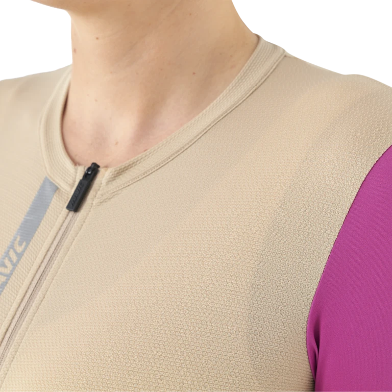 MAVIC ESSENTIAL Naisten lyhythihainen trikoo Beige/Fuksia