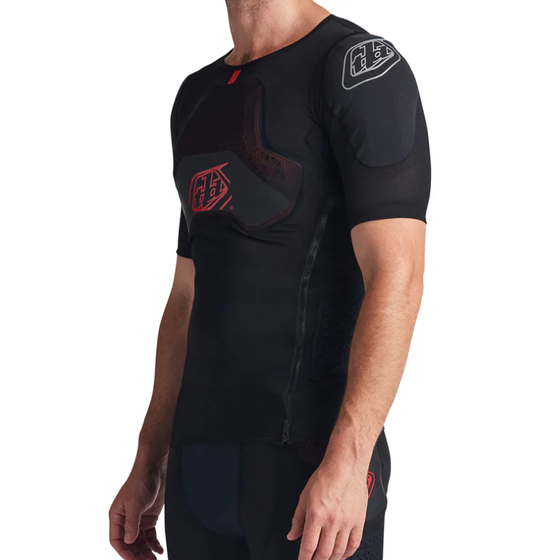 TROY LEE DESIGNS STAGE GHOST D3O Protection T-paita Lyhythihainen Musta