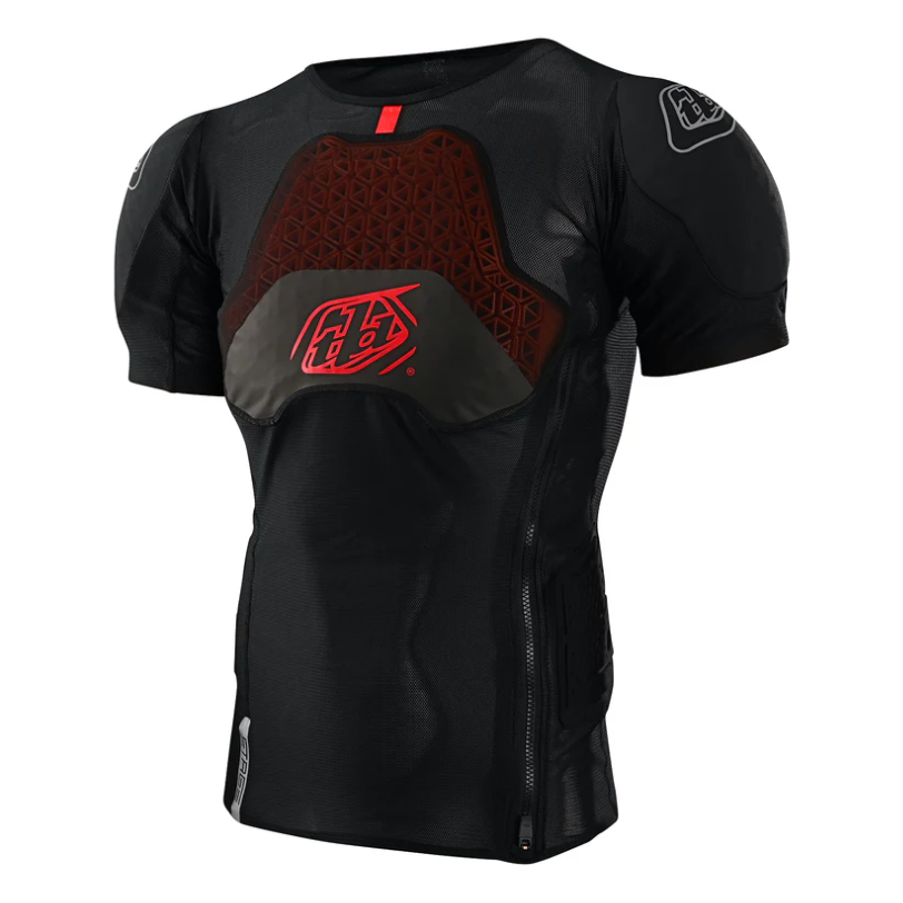 TROY LEE DESIGNS STAGE GHOST D3O Protection T-paita Lyhythihainen Musta