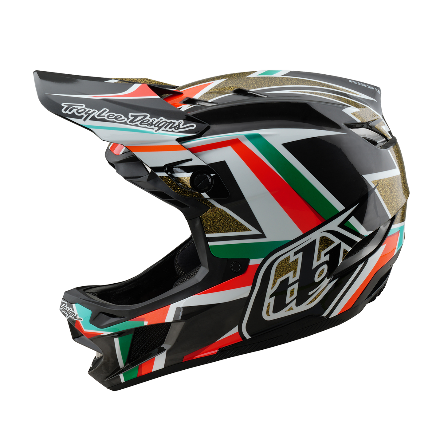 Troy Lee Designs D4 CARBON MIPS FRAMES MTB-kypärä Musta/Kultainen