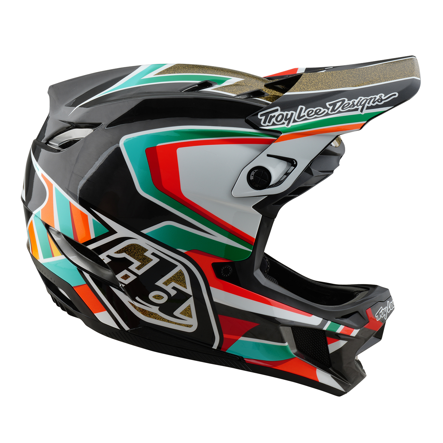 Troy Lee Designs D4 CARBON MIPS FRAMES MTB-kypärä Musta/Kultainen