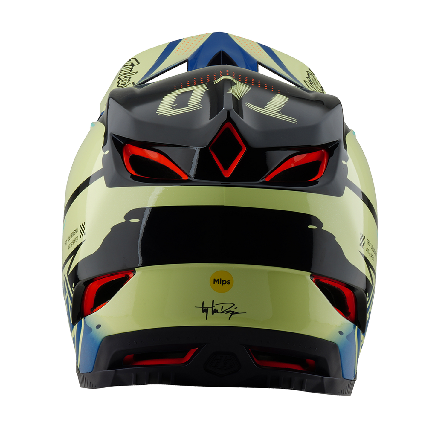 Troy Lee Designs D4 COMPOSITE MIPS Drip MTB-kypärä Keltainen