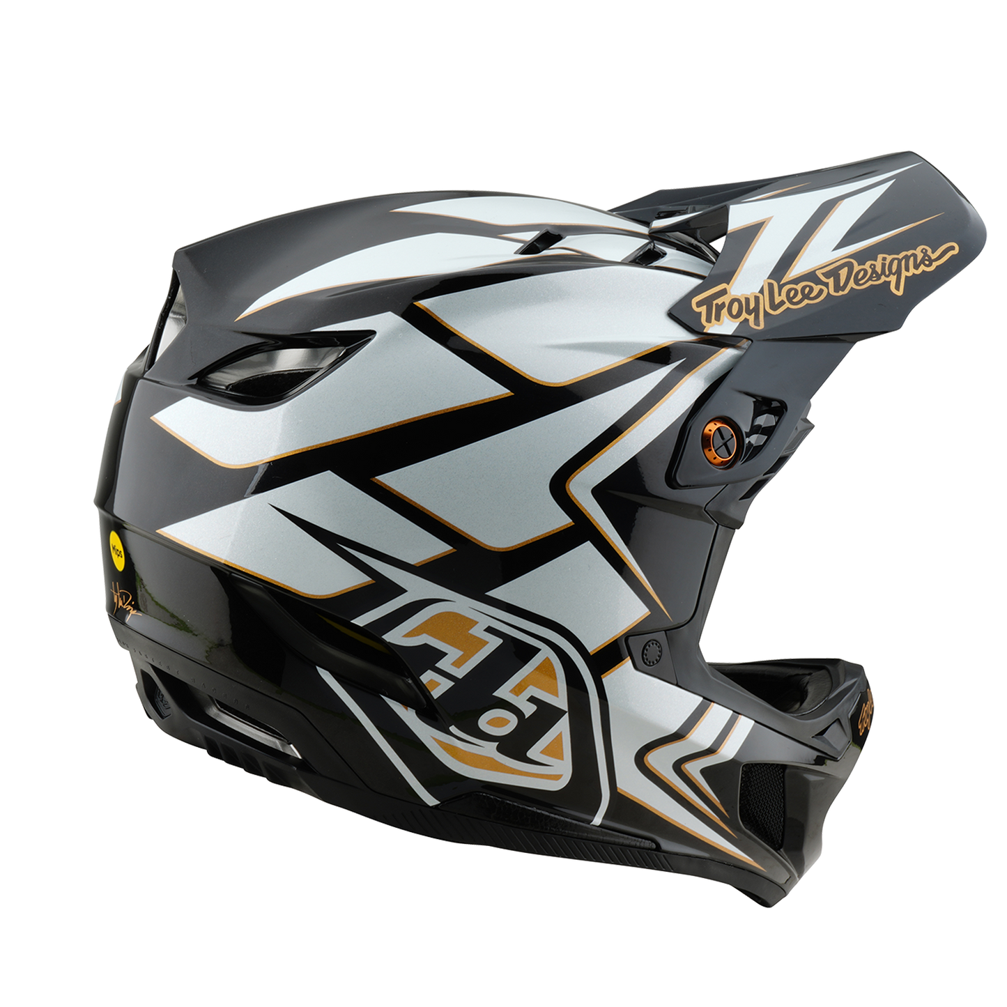 Troy Lee Designs D4 COMPOSITE MIPS GHOSTWING MTB-kypärä Valkoinen