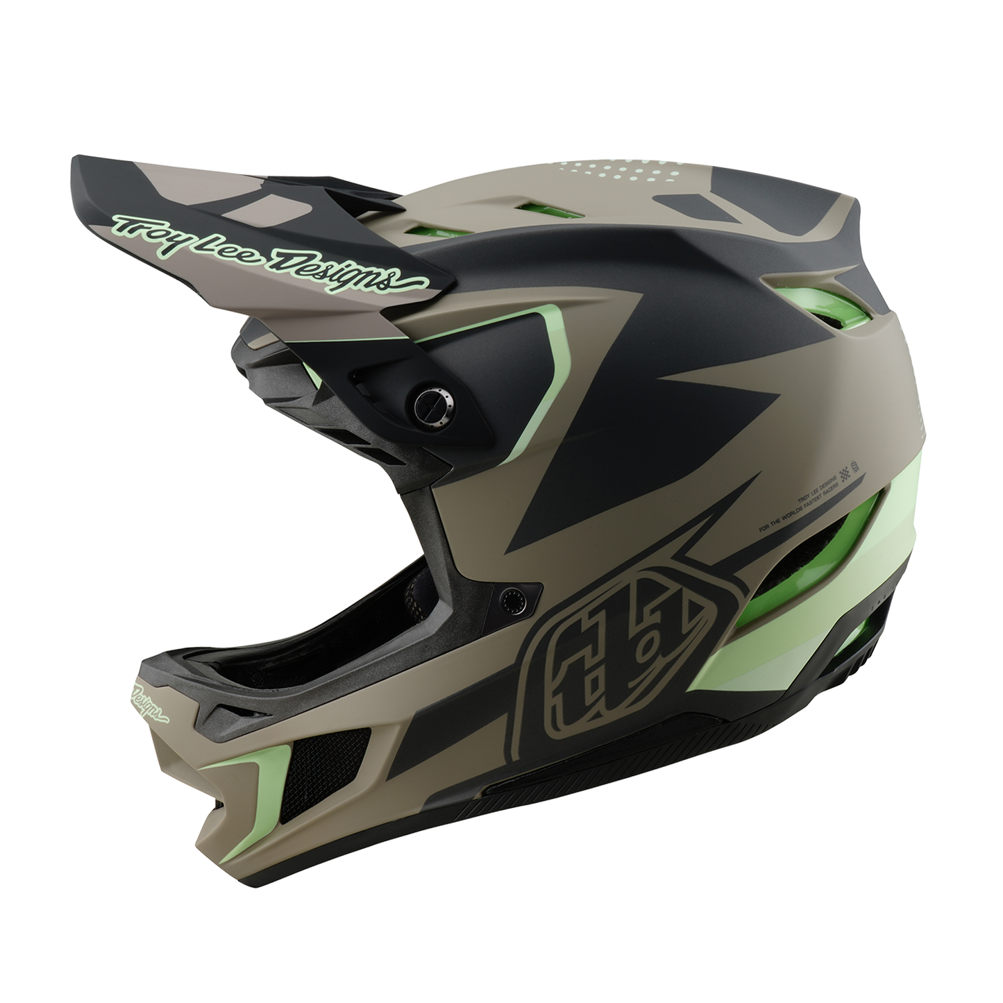Troy Lee Designs D4 COMPOSITE MIPS MTB-kypärä Ruskea/Musta/Keltainen