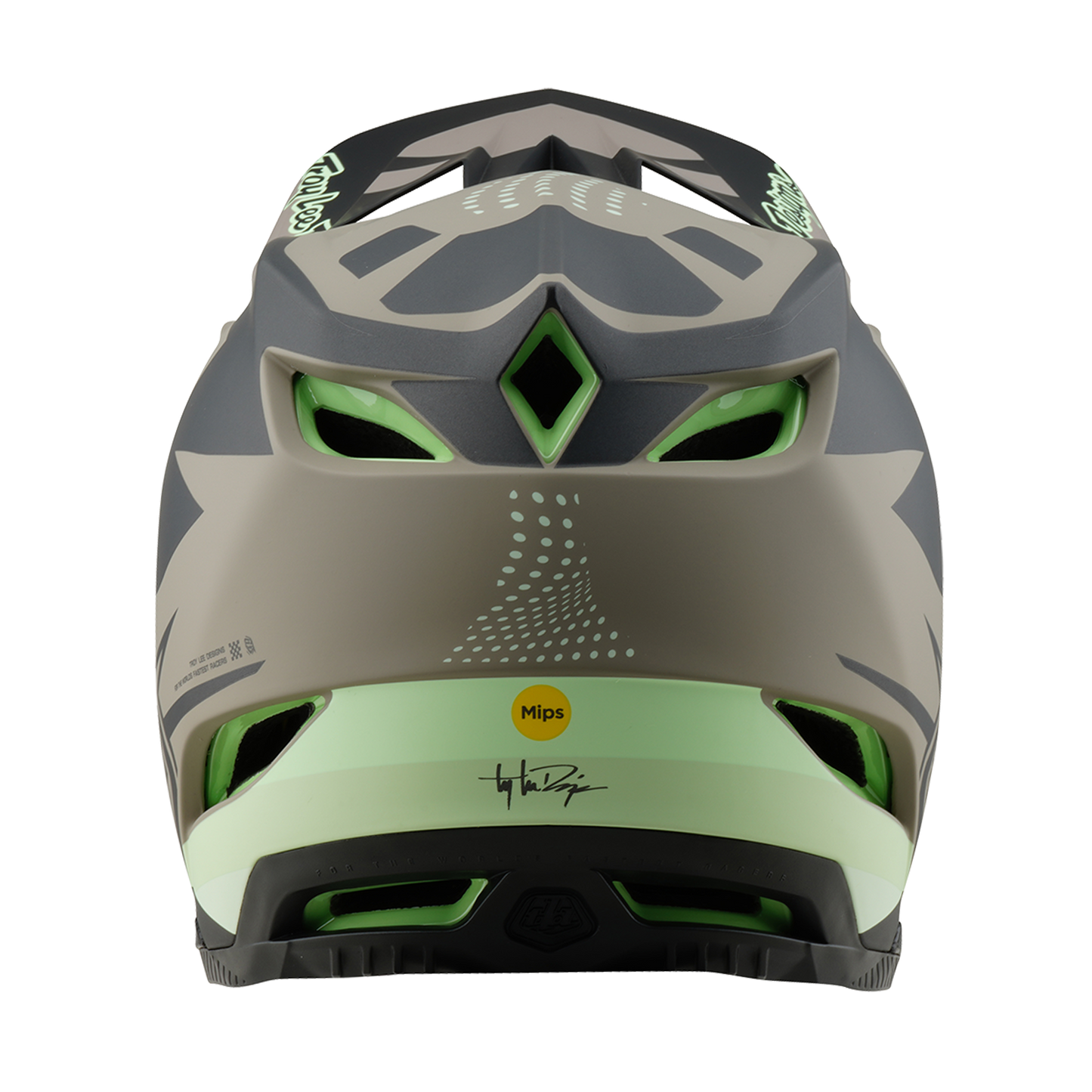 Troy Lee Designs D4 COMPOSITE MIPS MTB-kypärä Ruskea/Musta/Keltainen