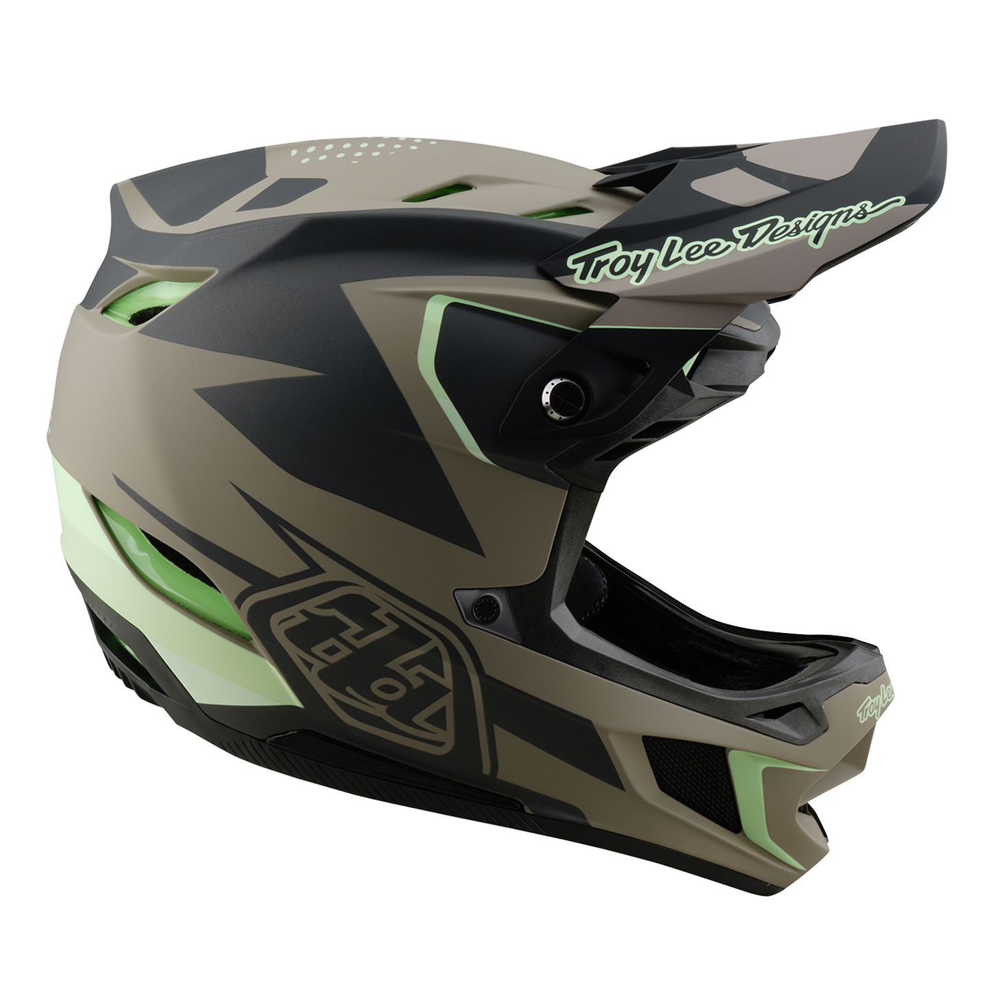 Troy Lee Designs D4 COMPOSITE MIPS MTB-kypärä Ruskea/Musta/Keltainen