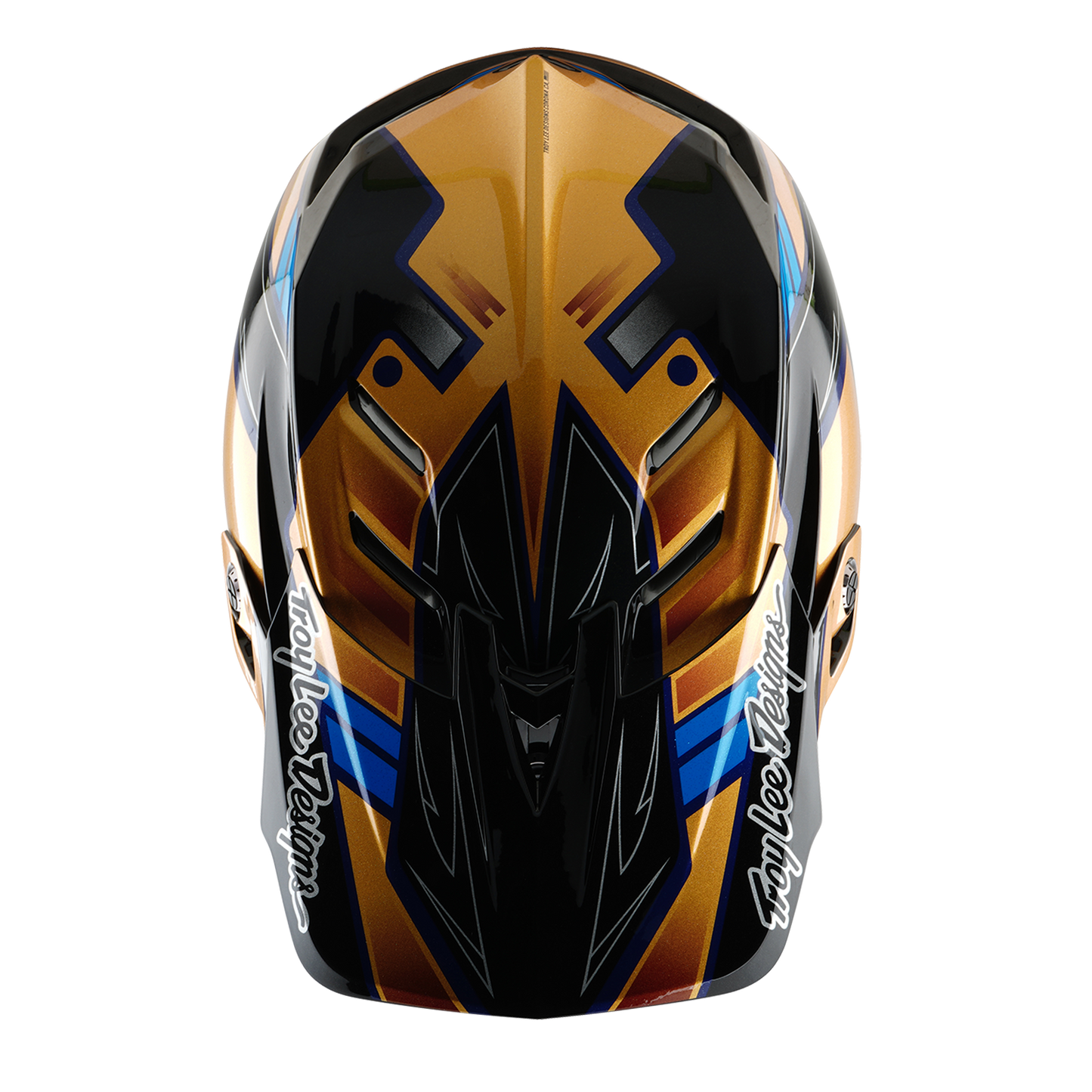 Troy Lee Designs D4 COMPOSITE MIPS ROYALTY MTB-kypärä musta/kultainen