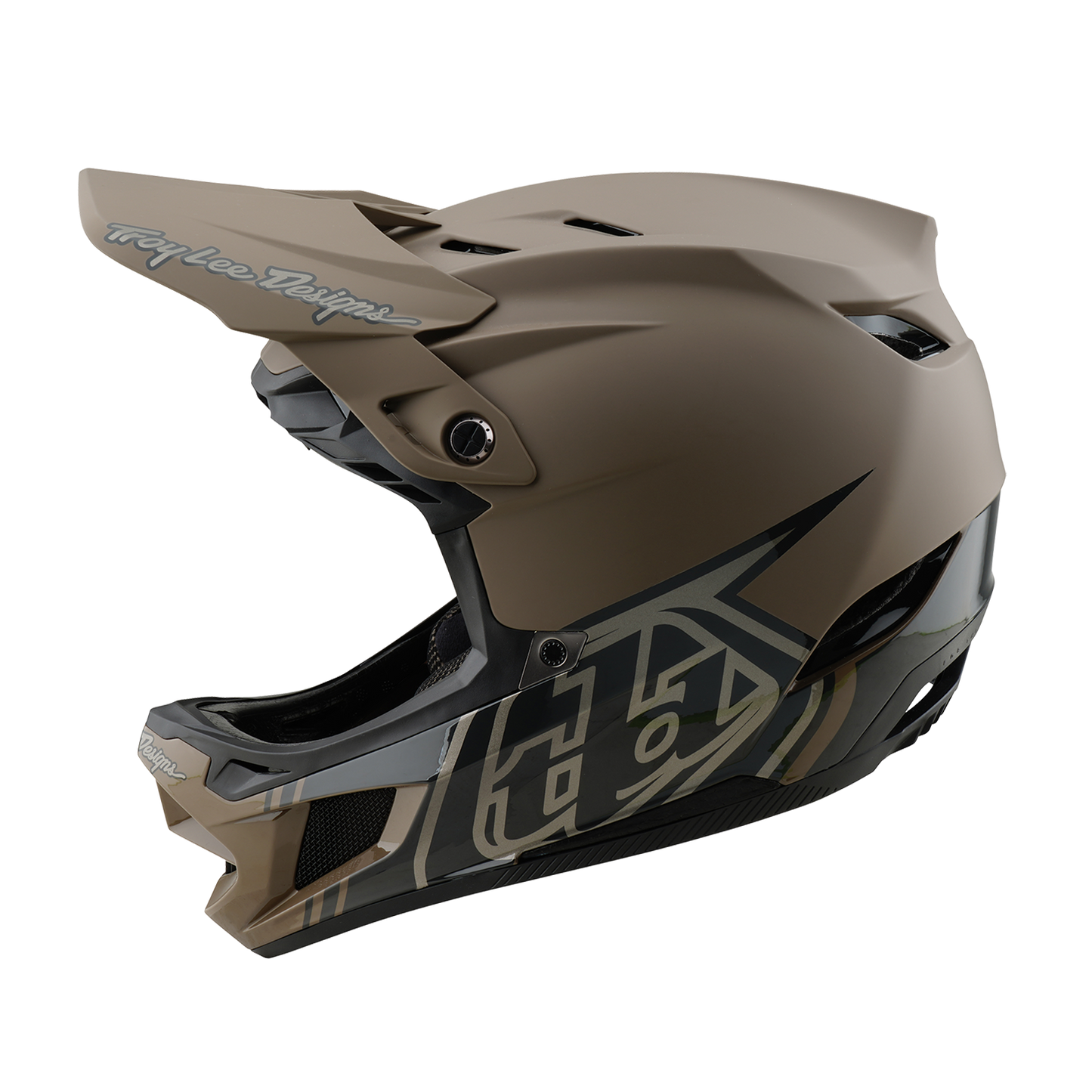 Troy Lee Designs D4 COMPOSITE MIPS GHOSTWING MTB-kypärä Ruskea/Musta