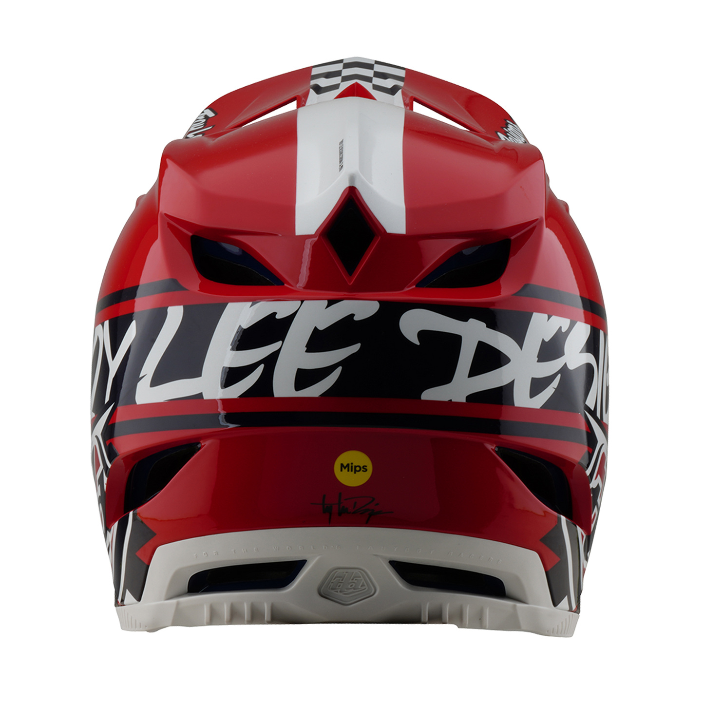 TROY LEE DESIGNS D4 POLYACRYLITE FIFTY 50 MTB-kypärä Valkoinen/Punainen 2025