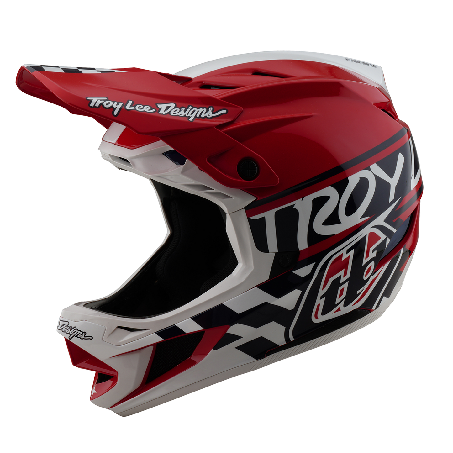 TROY LEE DESIGNS D4 POLYACRYLITE FIFTY 50 MTB-kypärä Valkoinen/Punainen 2025