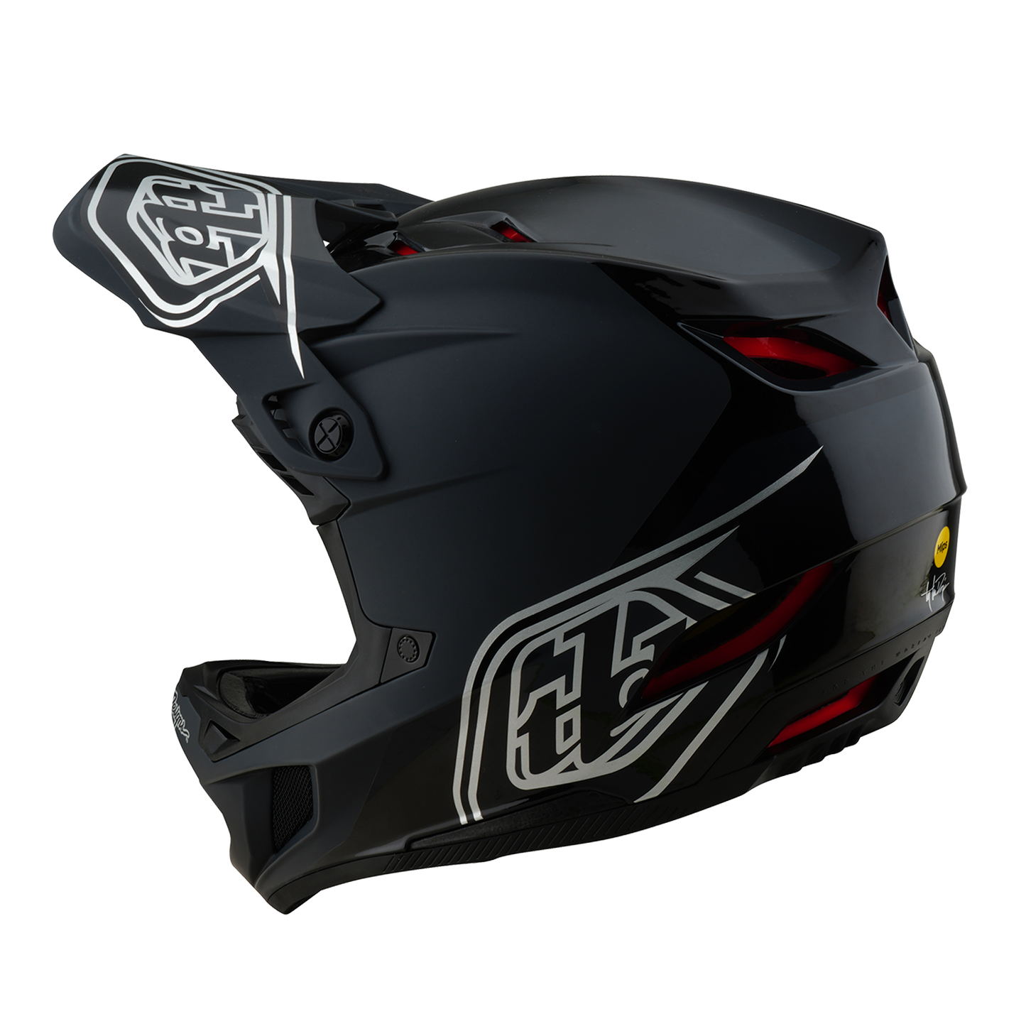 TROY LEE DESIGNS D4 POLYACRYLITE SHADOW MTB-kypärä Musta 2025