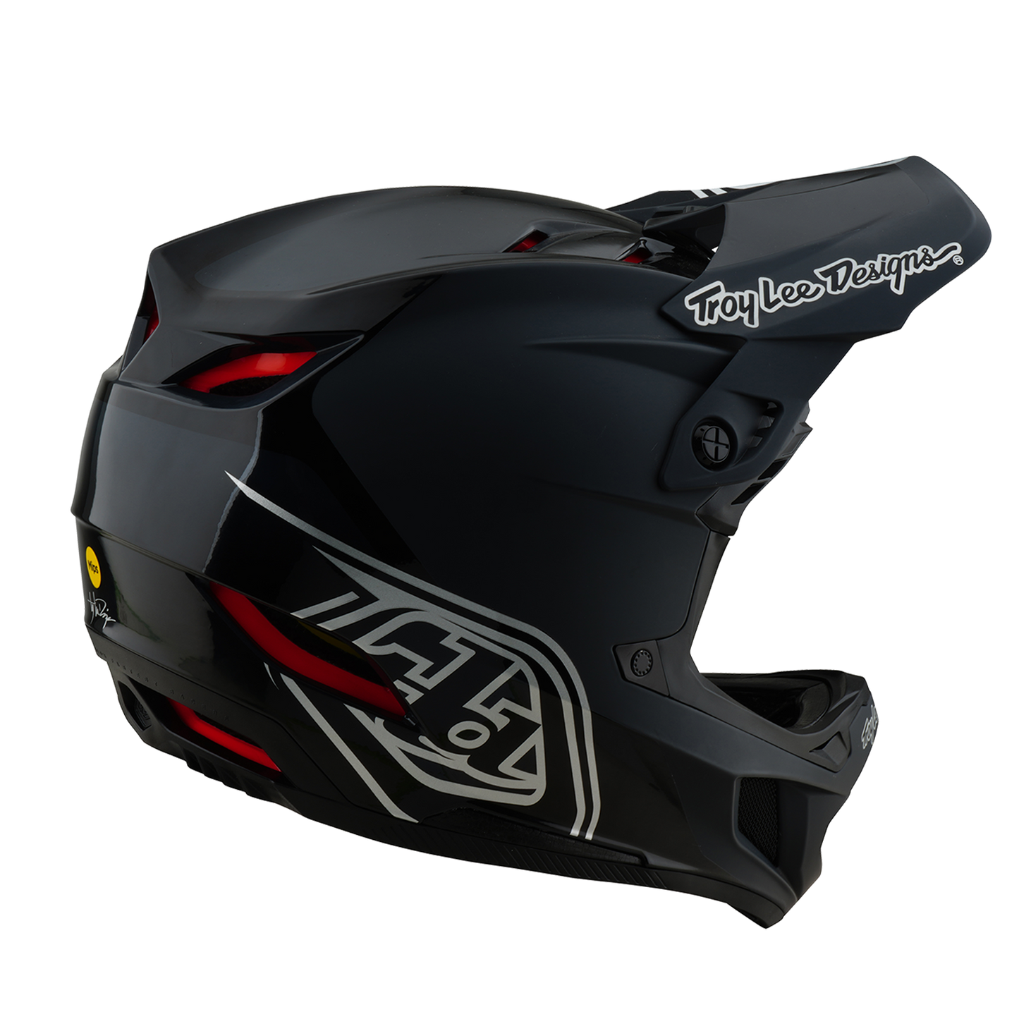 TROY LEE DESIGNS D4 POLYACRYLITE SHADOW MTB-kypärä Musta 2025