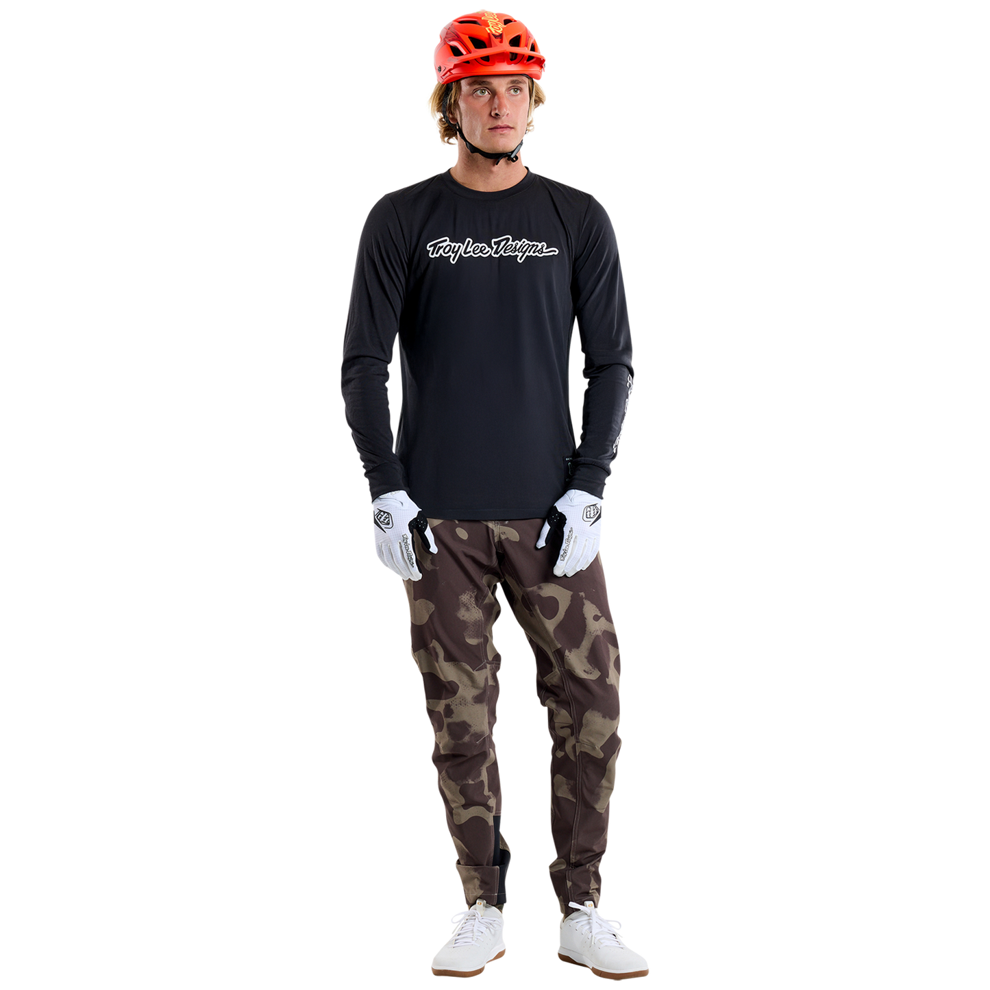 TROY LEE DESIGNS SKYLINE RIDE TEE SIGNATURE Jersey pitkähihainen musta 2025