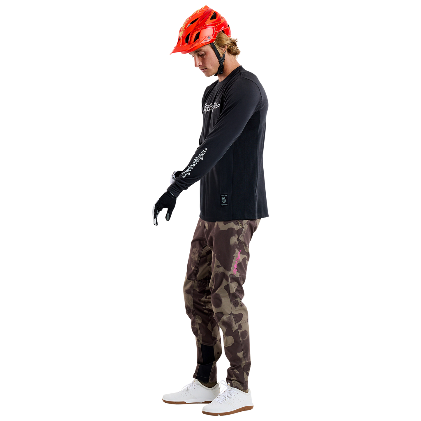 TROY LEE DESIGNS SKYLINE RIDE TEE SIGNATURE Jersey pitkähihainen musta 2025