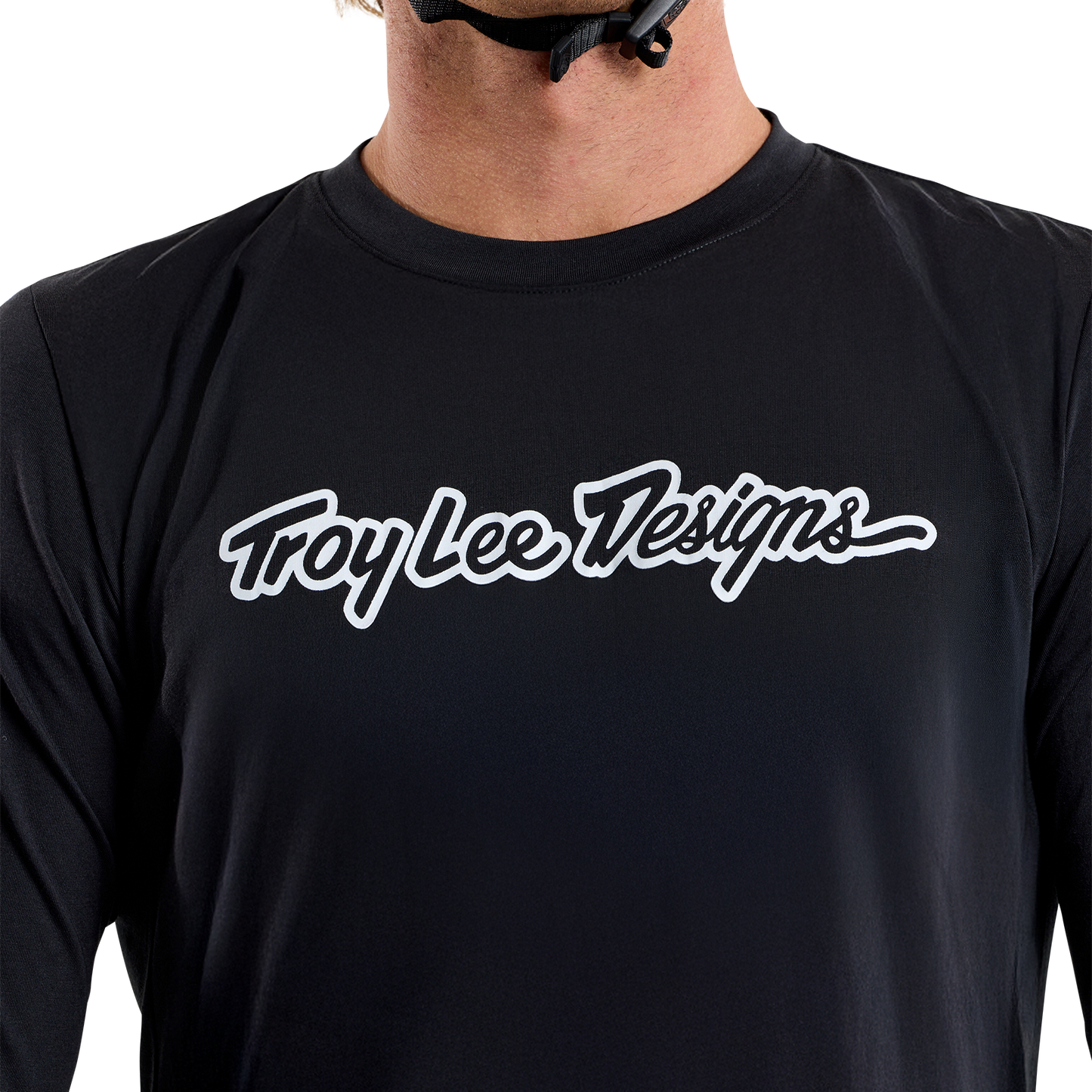 TROY LEE DESIGNS SKYLINE RIDE TEE SIGNATURE Jersey pitkähihainen musta 2025