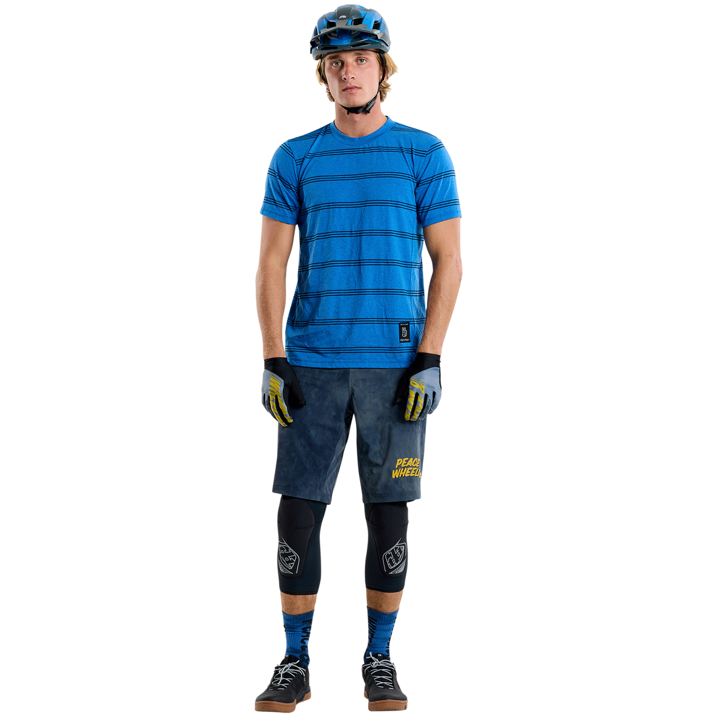TROY LEE DESIGNS SKYLINE RIDE TEE WASH OUT Jersey Lyhythihainen sininen 2025