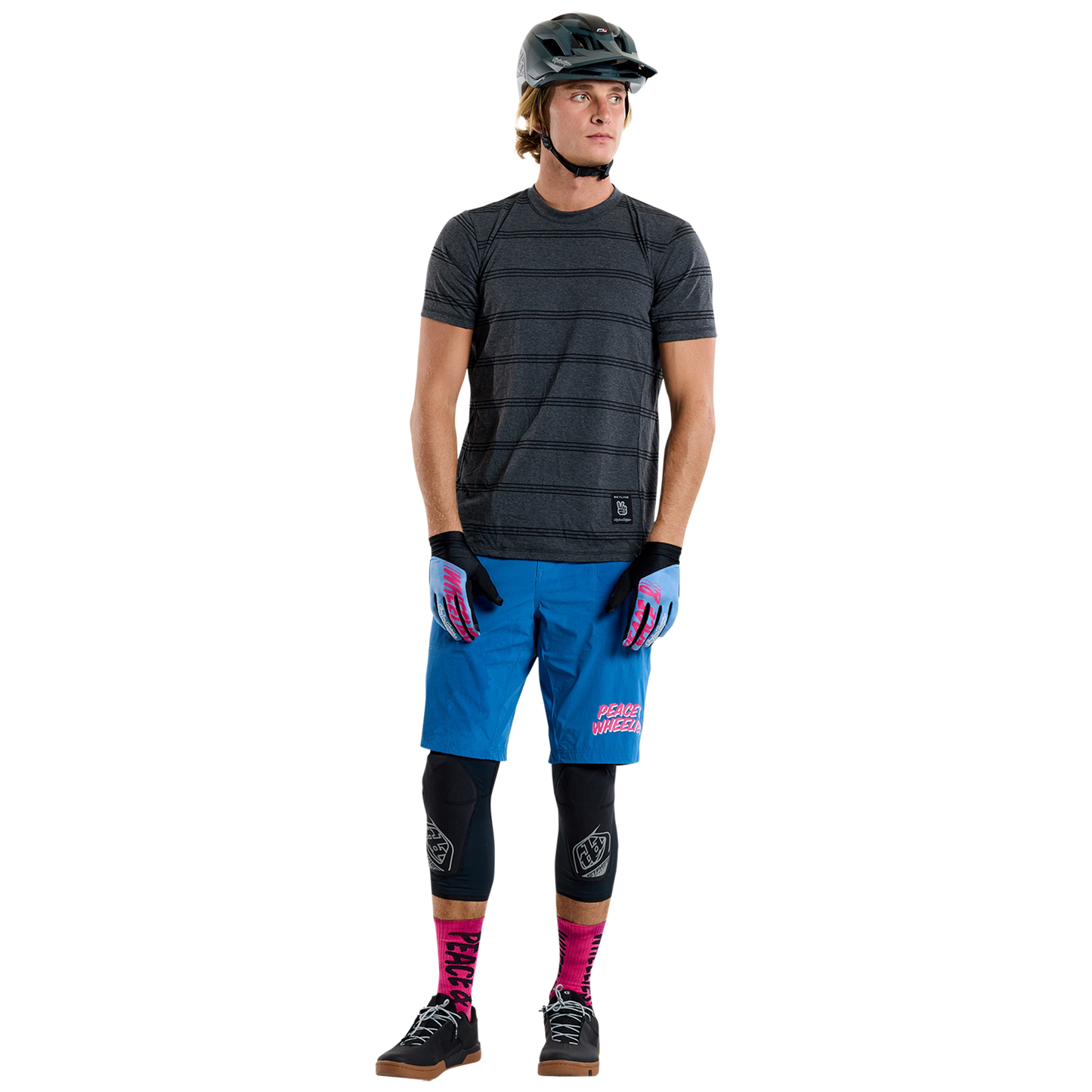 TROY LEE DESIGNS SKYLINE RIDE TEE WASH OUT Lyhythihainen Jersey harmaa 2025