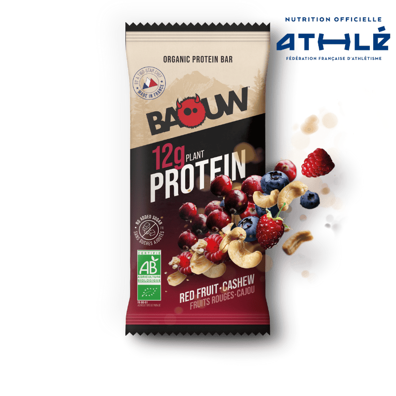 BAOUW ORGANIC EXTRA Red Fruits/Cashew proteiinipatukka (50g)
