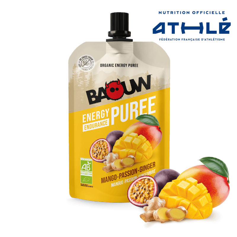 BAOUW Luomu Resepti Mango/Passion/Inkivääri Energiasose (90g)