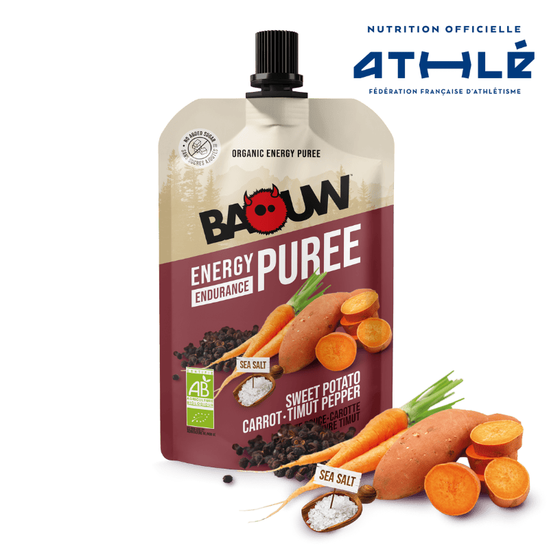 BAOUW Luomu Energiasose Suolainen resepti Bataatti/Porkkana/Paprika (90g)