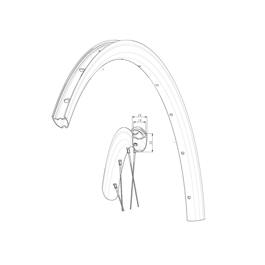 MAVIC KSYRIUM30 2024 etupyöräsarja